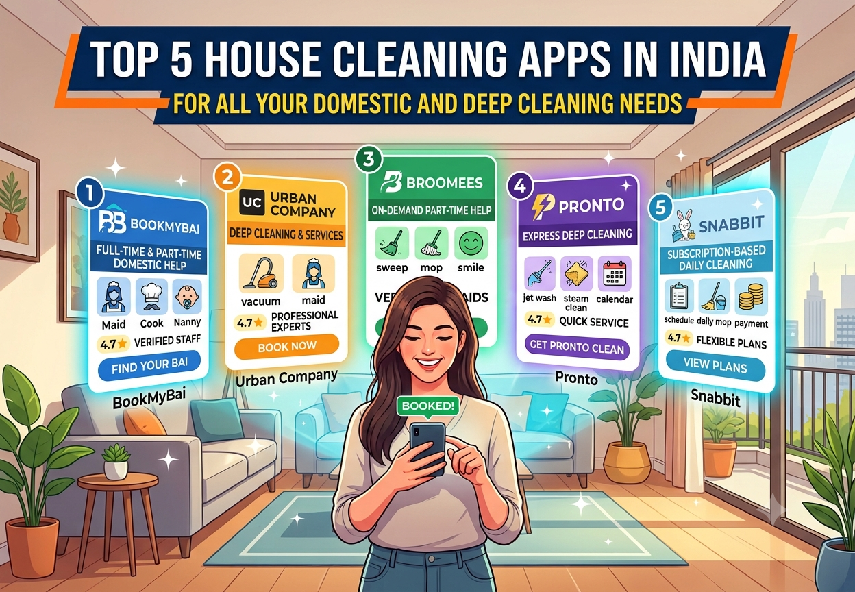 List of Home Cleaning Apps in India